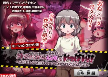 [survive] 外の世界は危険でいっぱい!! ～男が衰退し、今や贵重なオトコノコ达に迫るケダモノたちの欲望～【白峰辉编】（モーションコミック版）[中文字幕]