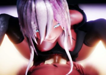 [mozuku48_] 银髪娘のぐりぐり骑乗位