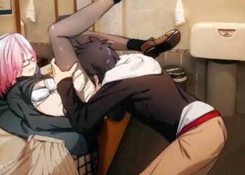 [はるとしを応援し队]男子トイレに立ち入り禁止の看板だけ立ててマシュと激しくえっちする[声付きアニメ]