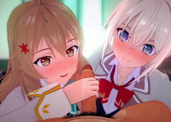 [Peh-koi] 【高画质版あり】２人一绪にヤリ〇ンイケメンにデレちゃうアーリャさん＆マーシャさん