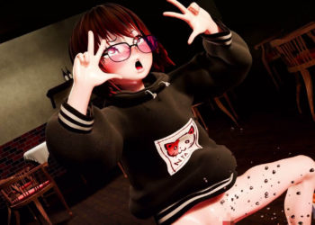 [つくあんの作业场] ガニ股！ぶかぶかパーカー！