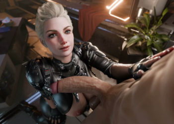 [AXENANIM] Ines Raya has her mouth full of work ( nude)